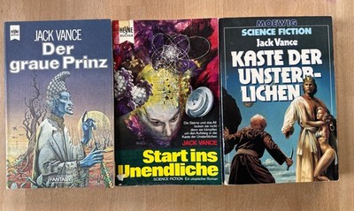 3x Jack Vance, Heyne Moewig SF, Graue Prinz Start Unendliche Kaste Unsterblichen