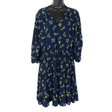 NWT Ann Taylor LOFT Shift Dress Blue Floral Size Small