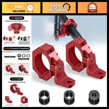 2 Pack Heavy Duty UTV Whip Mounts - Adjustable Flag  Light Bracket for 1"-2" Ro