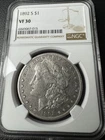 1892-S Morgan Silver Dollar NGC VF 30