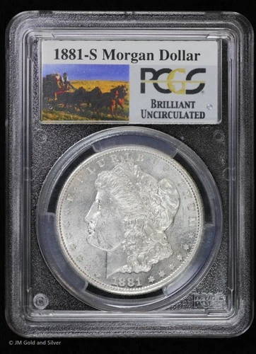 1881-S $1 Morgan Silver Dollar PCGS Brilliant Uncirculated