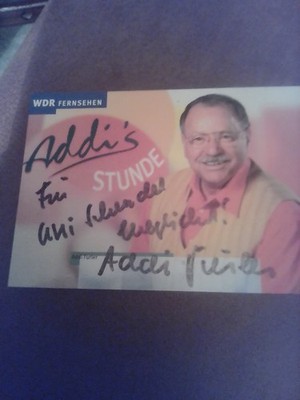 Addi Furler -Originalautogramm-
