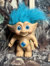 Vintage Ace Novelty Jewel Belly Treasure Troll Turquoise Jewel 8/9  
