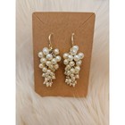 Lot of 3 Elegant Faux Pearl and Gold Fashion Earrings — photo 7