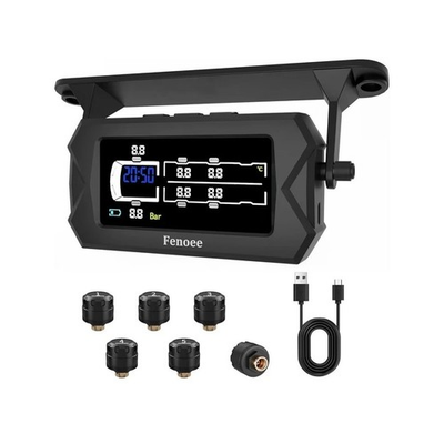 #ad Fenoee RV Tire Pressure Monitoring System TPMS with 6 External Sensors Black $17.00