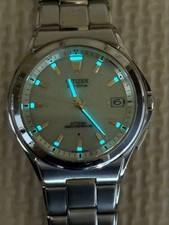 CITIZEN ATTESA H110-T011331 Eco-Drive Radio Controlled Titanium Mens Watch Used