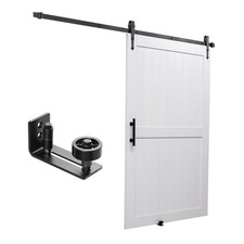 Sliding Barn Door with Hardware Kit 48 x 84 inch MDF Panel PVC Surface