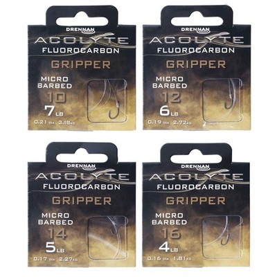 Drennan Acolyte Gripper Micro Barbed 50cm 8Stk. Vorfach Haken Brasse Feeder