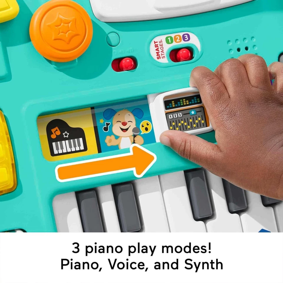 Fisher-Price Laugh & Learn Mix & Learn DJ Table Smart Stages Learning AU Free Sh - image 3 of 4