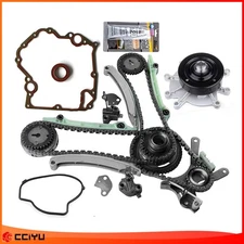 Water Pump For Dodge Ram Dakota Jeep 4.7L SOHC Timing Chain Kit Cover Gasket Set