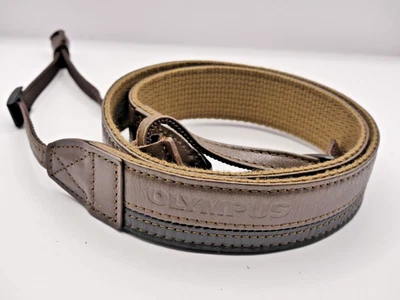 GENUINE OLYMPUS BROWN CAMERA NECK STRAP FOR SLR DSLR CAMERAS 2676 - Image 1 of 2