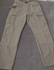Wrangler Men's 36x34 36x32.5 Riggs Workwear Ripstop Fabric Brown Pockets