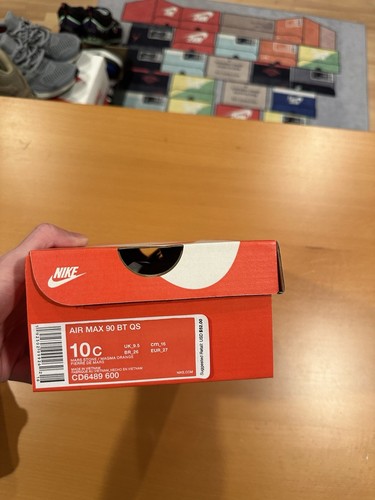 Size 10C - Nike Air Max 90 QS TD Mars Landing Magma Orange CD6489 600 Toddler - Picture 8 of 8