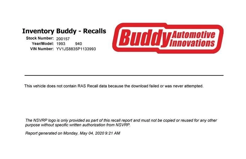 Driver Left Tail Light Sedan Body Mounted Fits 91-95 VOLVO 940 98161 - Image 4 of 4