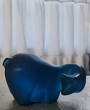 Vtg Sascha Brastoff Resin Blue Polar Bear Animal Mid-CenturyModern “hindsight”