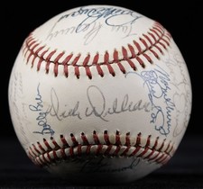 THE SAN DIEGO PADRES - AUTOGRAPHED SIGNED BASEBALL CIRCA 1983 WITH CO-SIGNERS