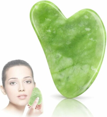 Natürliche Jade Gua Sha Brett Gesicht Körper Massage Kratzwerkzeug Chinesische Medizin