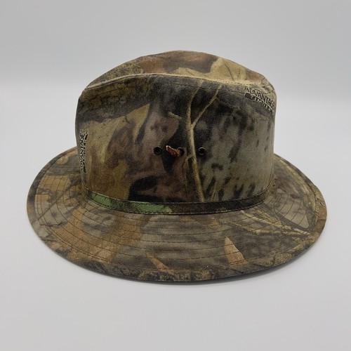 Vintage Realtree Advantage Timber Camo Camouflage Bucket Hat Drawstring Large - Picture 6 of 11