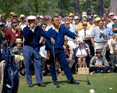 Ben Hogan and Arnold Palmer at Augusta Masters 1966 Photo Print Poster