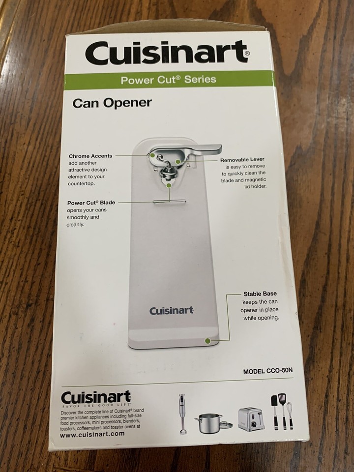 Cuisinart Power Cut Series Can Opener Model CCO50N White 86279023346