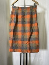 Vintage 1960s - 70's Womens Douglas Marc Plaid Wool Skirt.