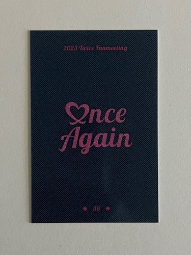 TWICE 8th Anniversary Fan Meeting ONCE AGAIN MD Trading Card Photocard + Benefit - Picture 102 of 160