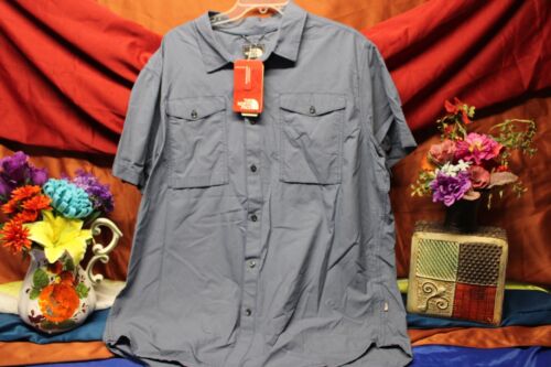 The North Face Men's Blue Monanck Utility Lifestyle Shirt Size XXL classic work