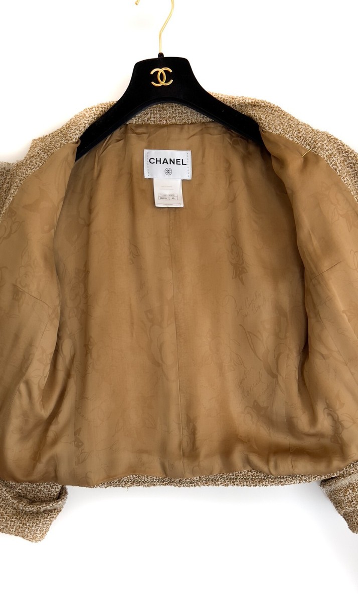 $8250 CHANEL 13C Gold Beige Lesage Tweed Runway Jacket $8250 CHANEL 13C Gold Beige Lesage Tweed Runway Jacket