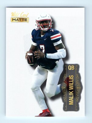 2022 Wild Card Matte #MB-86 Malik Willis White