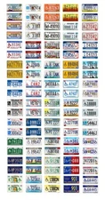 1/43 scale model car assorted USA handicapped disabled license plates tags