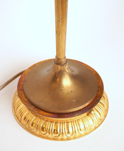 Elegante Jugendstil Art Déco Messingleuchte "KREUZBERG" Tischlampe Bankerlampe - 第 7/15 張圖片