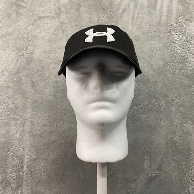 Under Armour Golf Visor Small Black Adjustable Hat Cap Strapback VGC