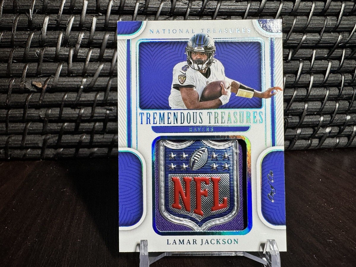 2022 National Treasure Tremendous Treasure Lamar Jackson NFL
