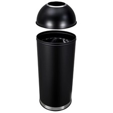 17 Gal Top Trash Can Commercial Grade Tall Trash Can Stainless Steel for Outdoor