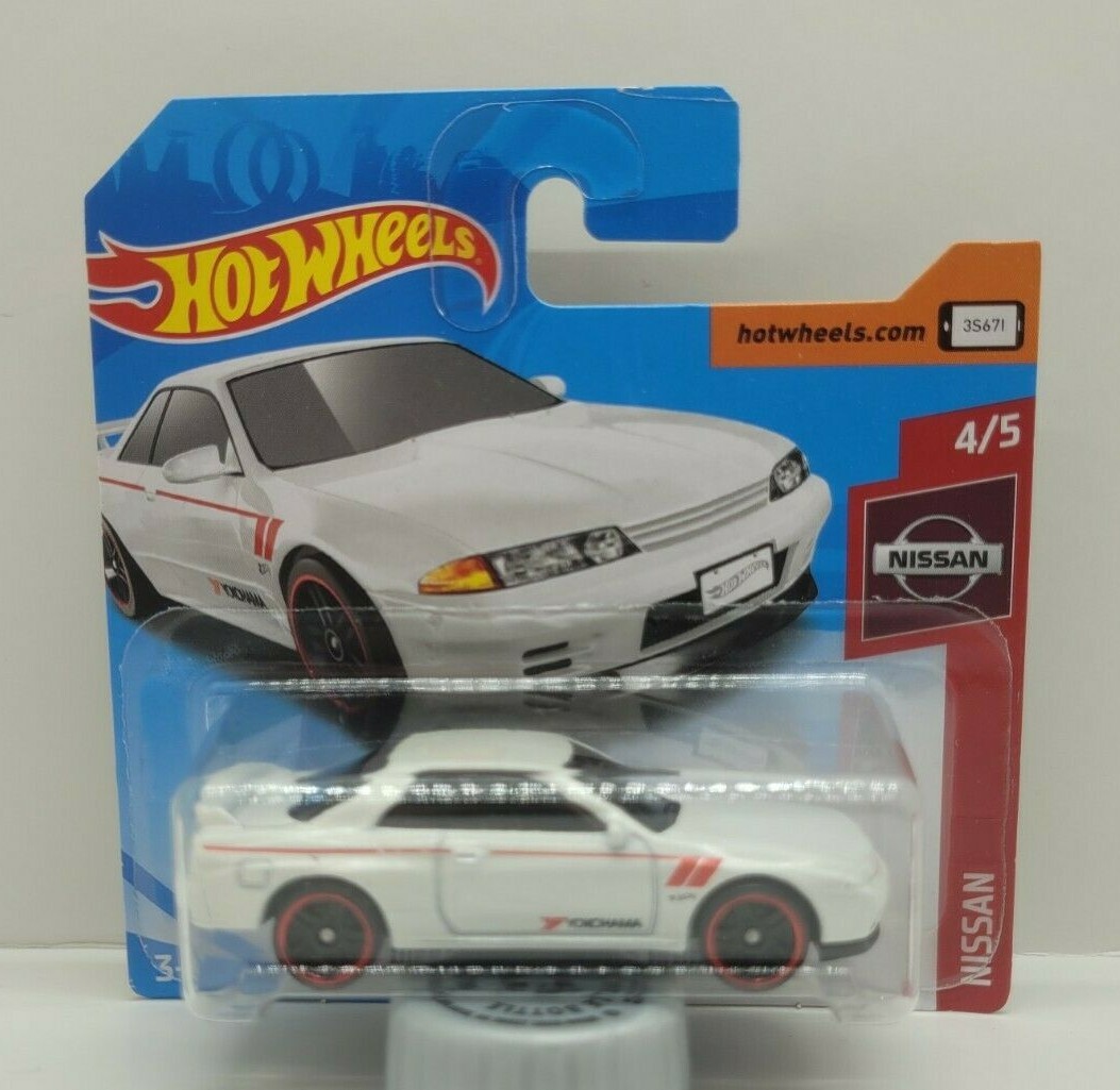 Hot Wheels NISSAN SKYLINE GT-R (BNR32) 2019 SHORT CARD white Hot Wheels NISSAN SKYLINE GT-R (BNR32) 2019 SHORT CARD white