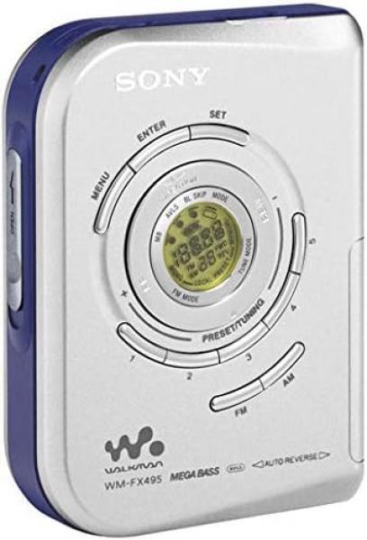Sony WM-FX495 Walkman Stereo Cassette Player with In-line Sony WM-FX495 Walkman Stereo Cassette Player with In-line