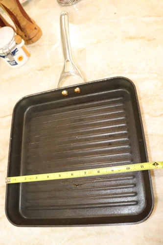 11” Calphalon Grill Pan Nonstick Square Ribbed Griddle Hard-Anodized B17
