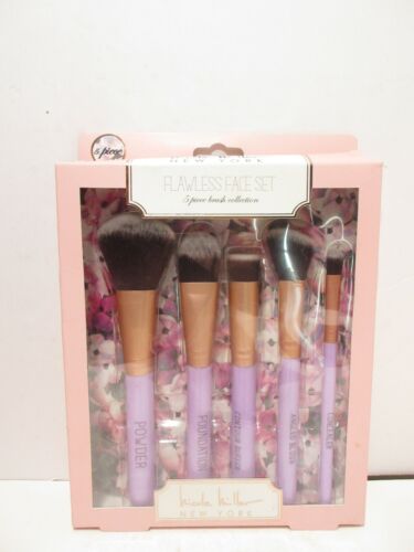 Nicole Miller New York Flawless Face Set 5 Piece Brush Collection *READ MORE