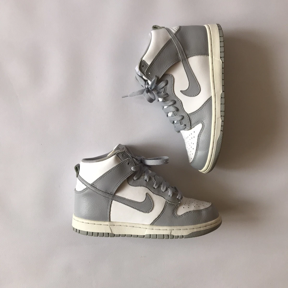 2016 Nike Dunk High White Wolf Grey WMNS RARE | eBay