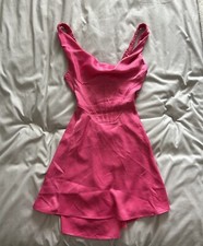 NWT Urban Outfitters Cowl Neck Hot Pink Cutout Dress Size Small