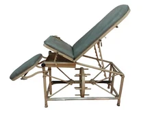ANTIQUE 19TH RARE IRON MEDICAL EXAMINATION SURGICAL OPERATING TABLE US DUTY FREE