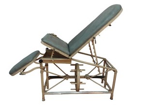 ANTIQUE 19TH RARE IRON MEDICAL EXAMINATION SURGICAL OPERATING TABLE US DUTY FREE
