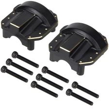 2x Brass Axle Diff Heavy Cover Front Rear for 1/10 RC Crawler Car SCX10 II Axial