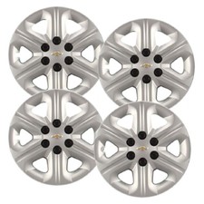 4 Set 17 Chevrolet Traverse 2009-2017 Silver Hubcaps