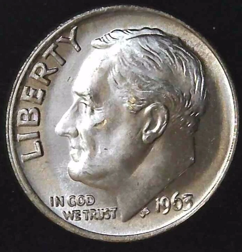1963-P 10C Roosevelt Dime BU 90% Silver (I choose) 24lhs0226