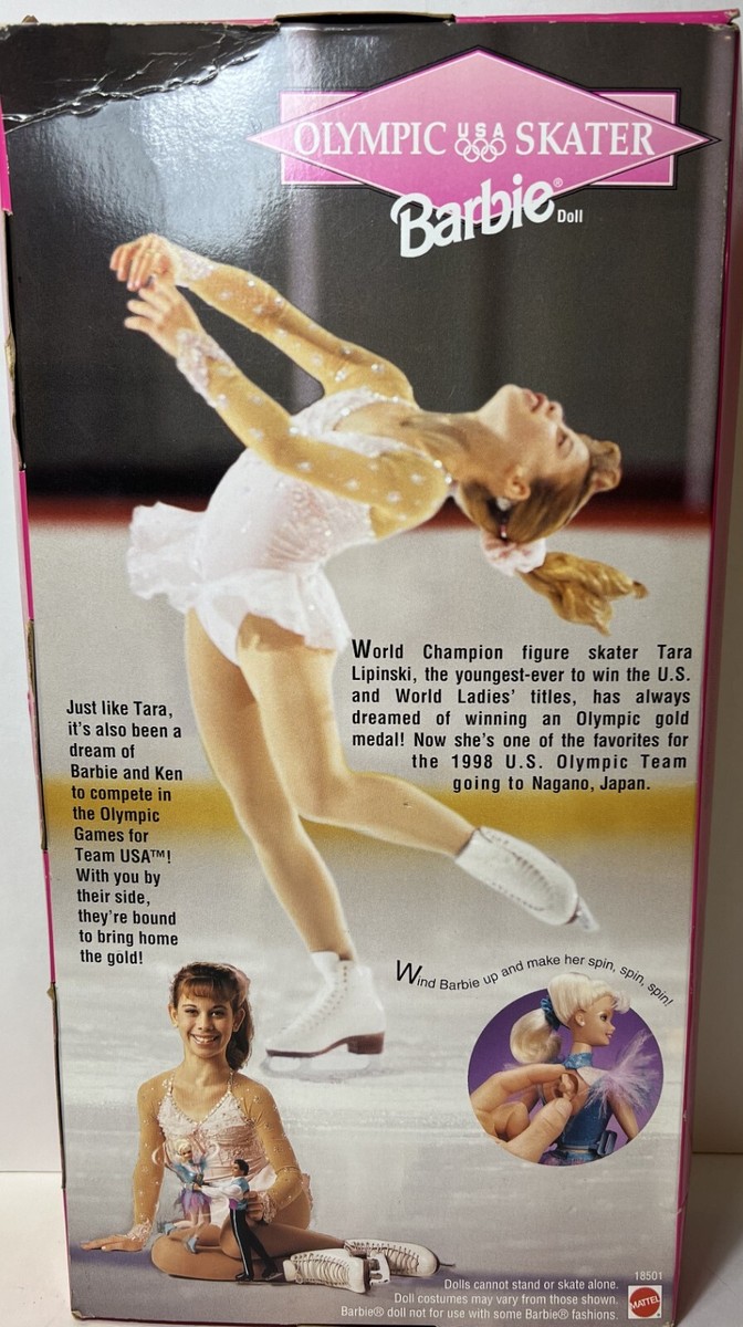 NIB Barbie USA Olympic Skater Barbie Doll 18501 VTG 1997 Unopened