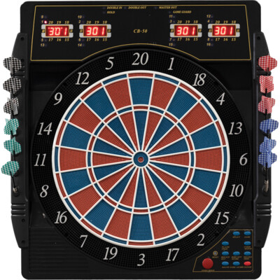 Karella Dart Dartautomat CB50 Elektronik Dartboard Turnierausführung Dartscheibe