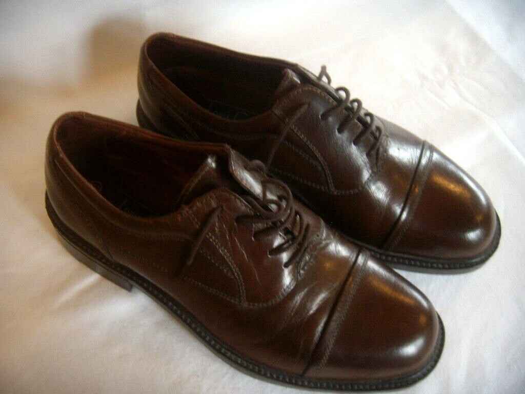 MENS LOUIS GIANNI BROWN LEATHER LACE UP SHOES SIZE UK BRAND NEW