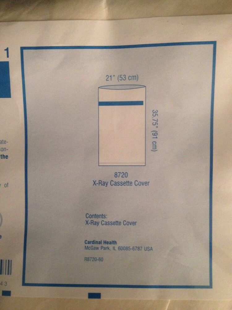 NEW LOT OF 5 CARDINAL HEALTH Convertors X-Ray Cassette Cover 8720 21