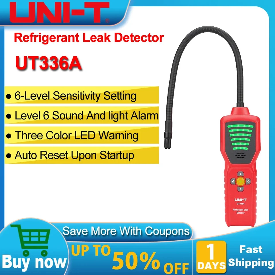 UNI-T UT336A ​Air Conditioner Refrigerant Halogen Gas Leak Detector Freon Tester - Image 3 of 4